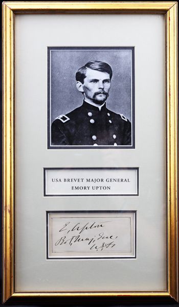 Union General Emory Upton Autograph / SOLD