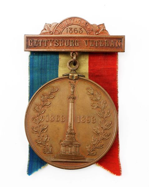 Gettysburg New York Day Medal Inscribed to Private Hugh McDonald 40th New York Infantry “Mozart Regiment”