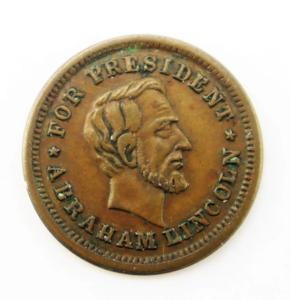 1864 Lincoln Campaign Token Choice Condition / SOLD