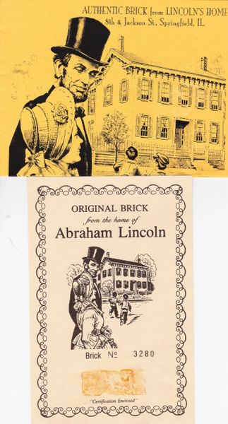 Section of Brick from Lincoln’s Home