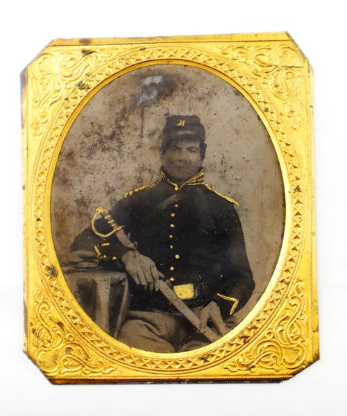 1/6th Tintype of Union Cavalryman / SOLD