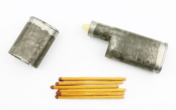 1860's Antique Candle Match Safe Case Holder / SOLD