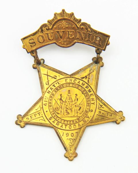 Civil War GAR Souvenir Badge