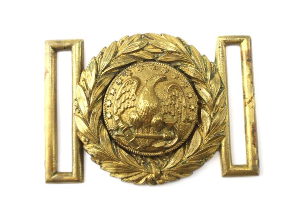 vintage belt buckle of navy military uniforms, solid brass Stock Photo -  Alamy