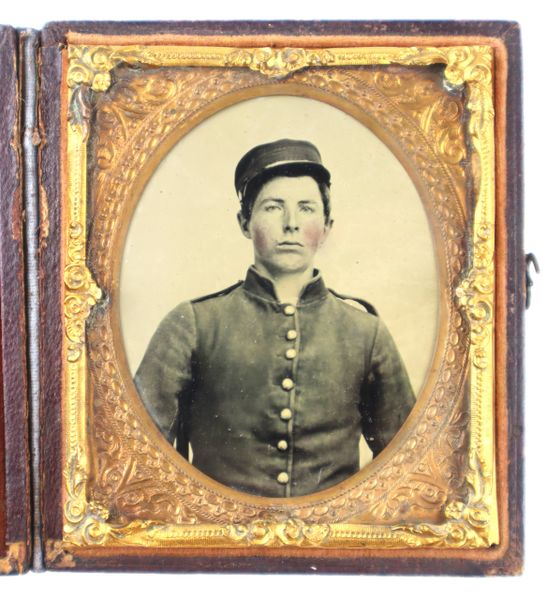 1/6th Plate Ambrotype of T. J. Newcome Graham Rangers / SOLD