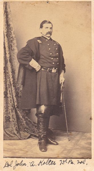 Colonel John Koltes of the 73rd Pennsylvania Volunteer Infantry Killed by an Artillery Shell to the Head While Leading a Charge! / SOLD