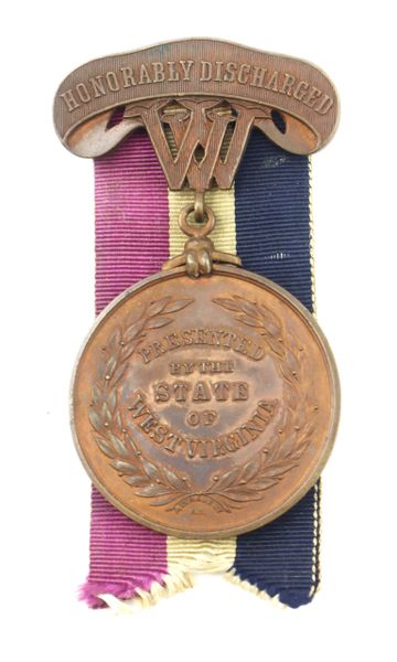 West Virginia "HONORABLY DISCHARGED" Civil War Medal / SOLD