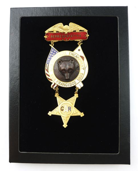 GAR 1903 Representative Badge, 37th National Encampment in San Francisco