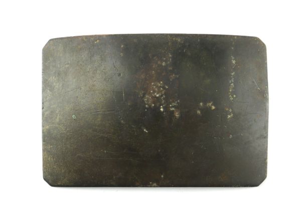 Clipped Corner Belt Plate / SOLD