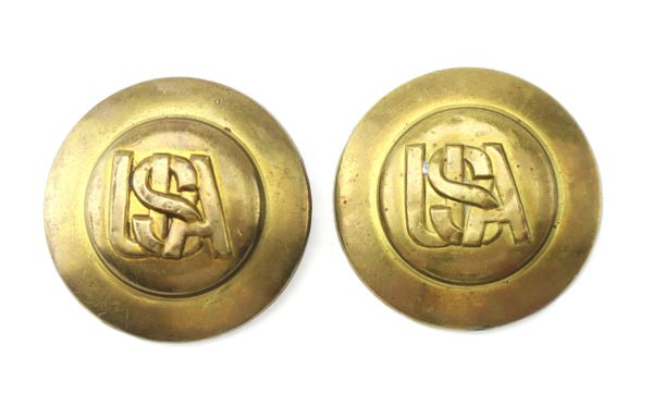 Pair of USA Intertwined Rosettes / SOLD