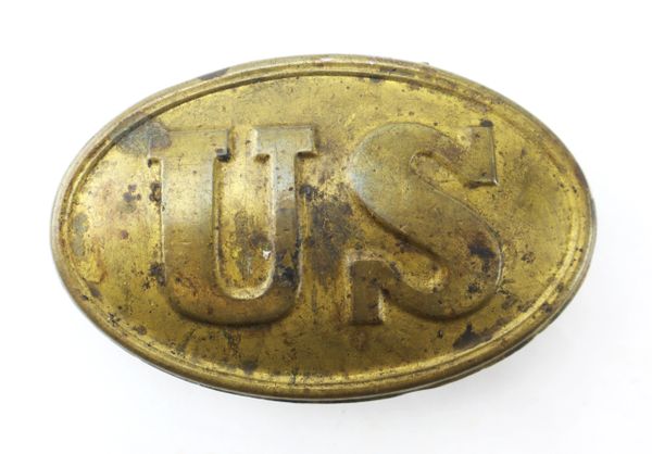 Inscribed U.S. Cartridge Box Plate / SOLD