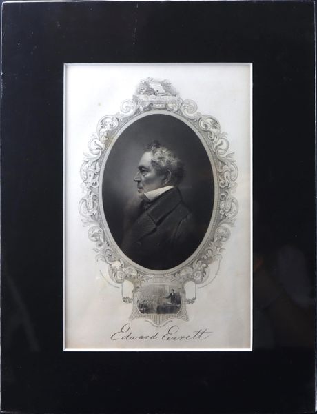 Edward Everett Engraving / SOLD