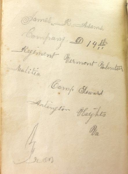 Presented Civil War Bible Pickett’s Charge! 14th Vermont, Heavily Engaged Regiment at Gettysburg! / HIS 171