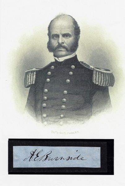 Signature of Ambrose Burnside / SOLD