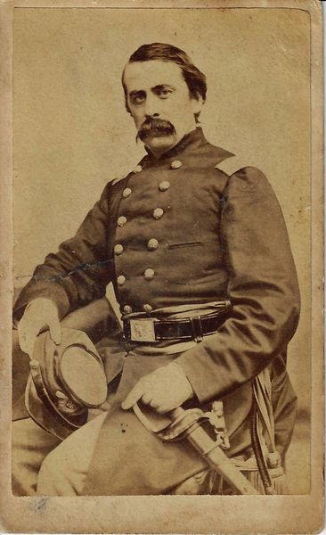 CDV of Colonel Edward Franc Jones 6th and 23rd Mass. Infantry