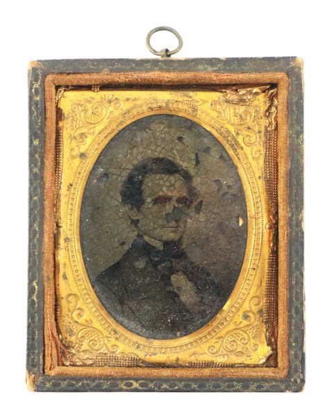 Original Wartime Ambrotype of Confederate President Jefferson Davis