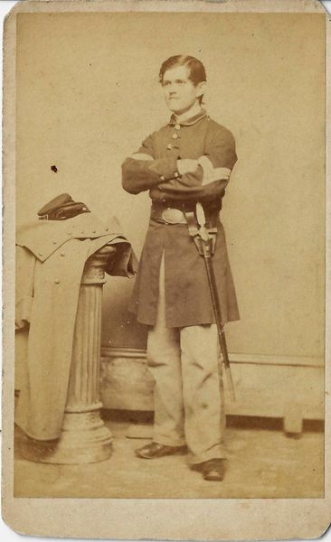 CDV of John Perrin Ross 8th M.V.M. and 23rd Mass. Infantry