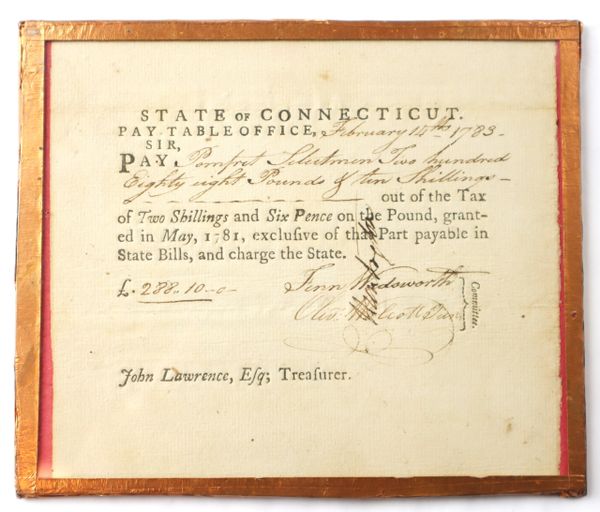 Revolutionary War General’s Signature
