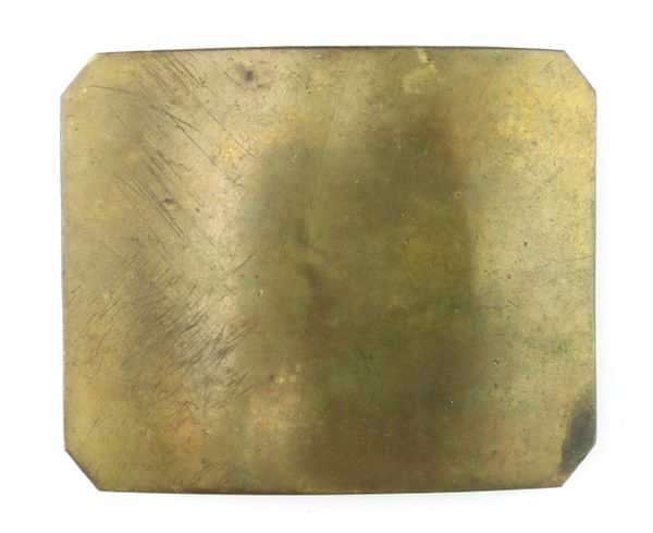 Clipped Corner Belt Plate / SOLD