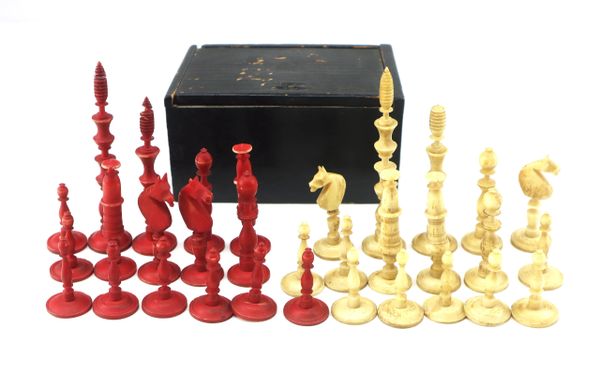 Civil War Bone Chess Set / SOLD