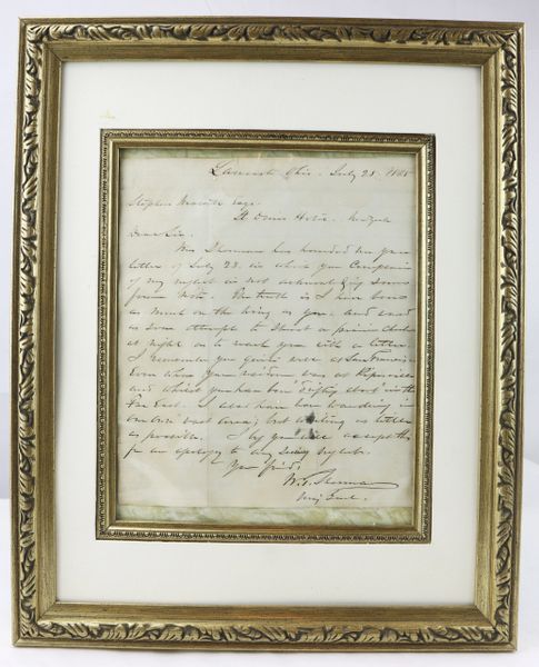 ALS of General William T. Sherman / SOLD