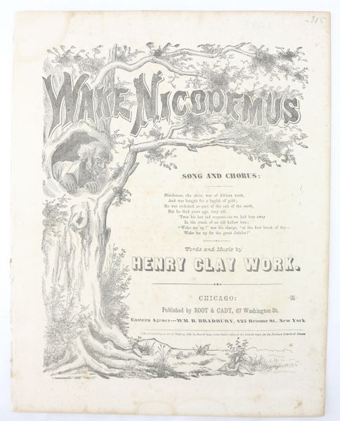 Slave Song 1864 / SOLD