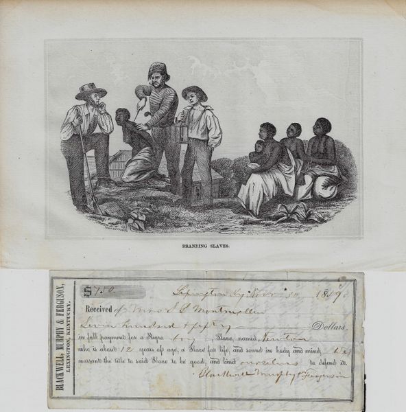 Pre-Printed Slave Bill of Sale / SOLD