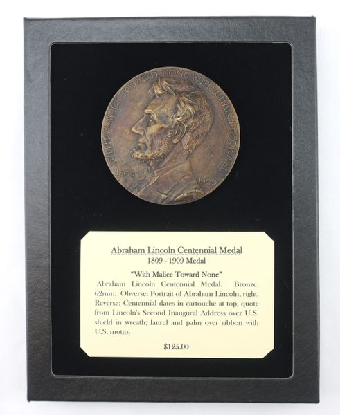 Abraham Lincoln Centennial Medal / SOLD