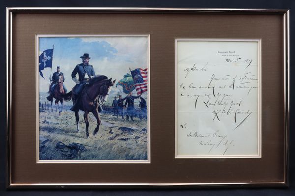 Winfield Scott Hancock Signed Letter / SOLD