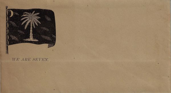 South Carolina Confederate Envelope / SOLD