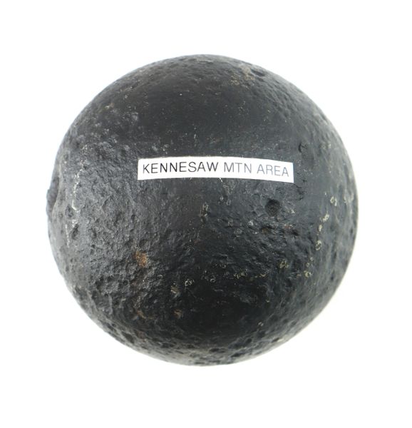 Kennesaw Mountain Area 12 Pound Solid Shot Cannonball / SOLD