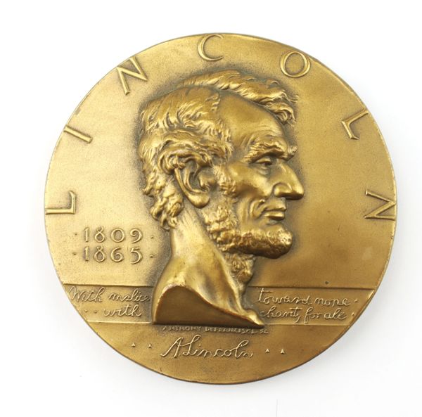 Abraham Lincoln Famous Americans Medallion
