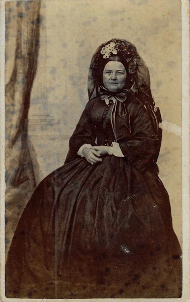 CDV of Mary Todd Lincoln in Mourning Dress