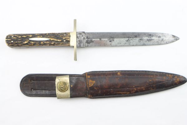 Civil War Spearpoint Bowie Knife / SOLD