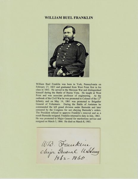 Autograph of William Buel Franklin