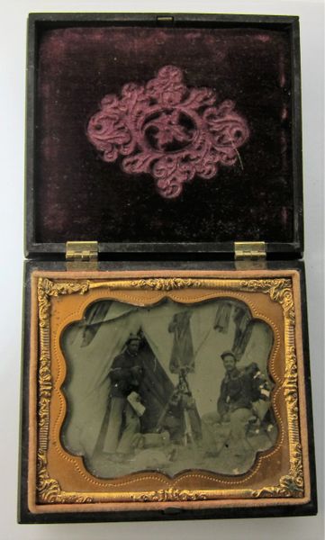 N.Y. Infantry at Harper's Ferry Ambrotype Sixth Plate / Sold