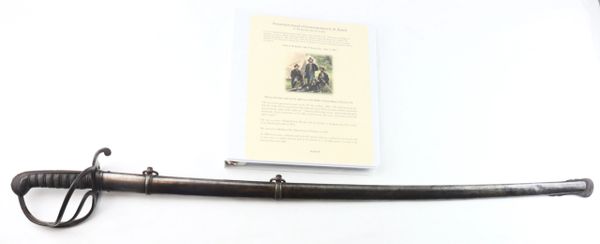 Presentation Sword of Lieutenant James E. B. Dalzell 4th Pennsylvania Cavalry