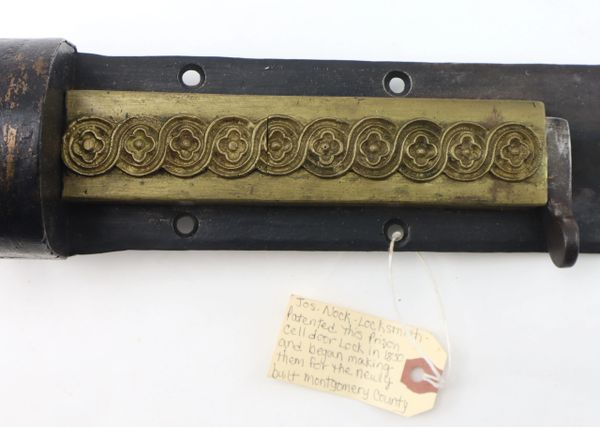 Cell Lock from Norristown Prison Patented 1850