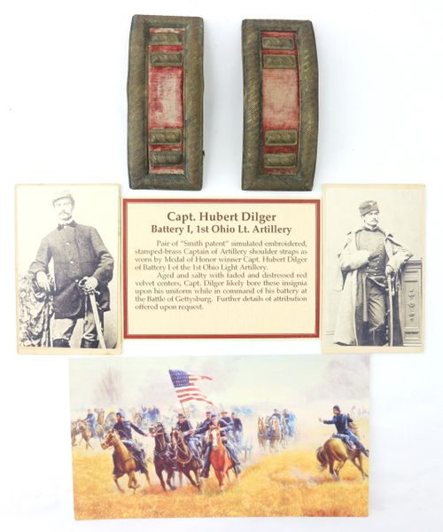 Shoulder Bars of Captain Hubert Dilger Medal of Honor Recipient - Sold ...