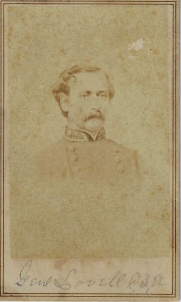 CDV of General Mansfield Lovell, C.S.A.