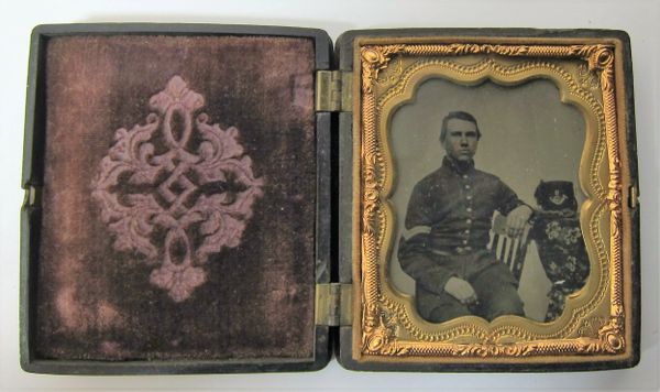 29th Regiment Company "B" Sixth Plate Tintype