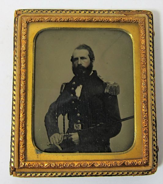 Dashing Union Captain Ambrotype Sixth Plate