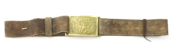 M1851 Buff Leather Sword Belt and Plate