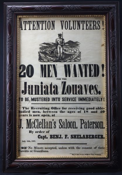 Zouave Recruiting Broadside / SOLD