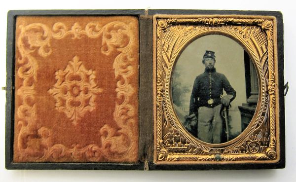 Union Cavalryman Sixth Plate Tintype