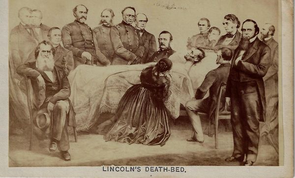 CDV, Deathbed of Abraham Lincoln