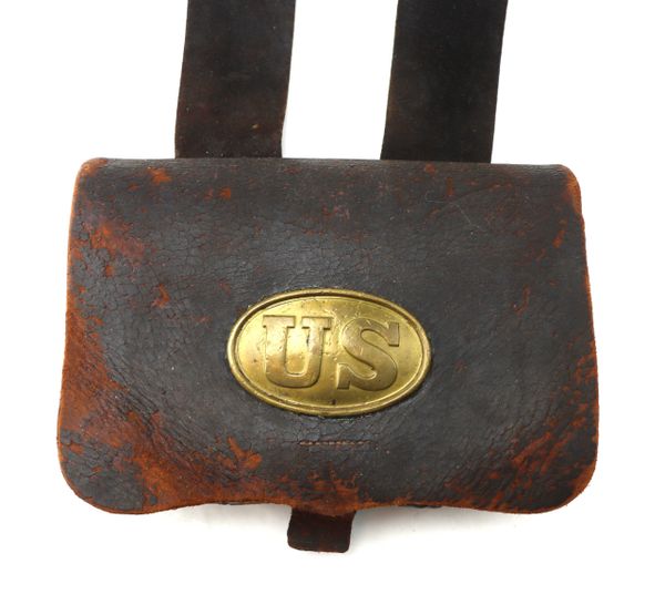 U.S. Pattern 1861 Cartridge Box for .69 Caliber Elongated Ball / SOLD