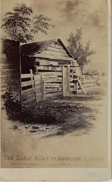 Scarce CDV – Lincoln’s Early Home