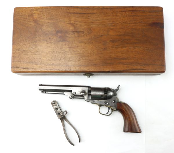 Historic Colt Revolver Carried in the Civil War by Three Brothers Wonderful Original Period Inscription: Arthur Cline