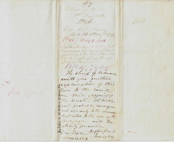 Military Document with Lengthy Endorsement By Jefferson Davis as Secretary of War! / SOLD